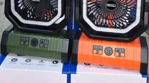 Ventilador de camping  Batería 20000 mAh