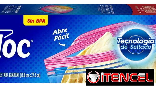 Bolsas de Plástico Reutilizables para Alimentos Ziploc con Doble Cierre, 1 Paquete con 20 Bolsas de Tamaño Grande