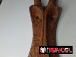 Escultura africana de madera tallada a mano – Importada de Zimbabwe
