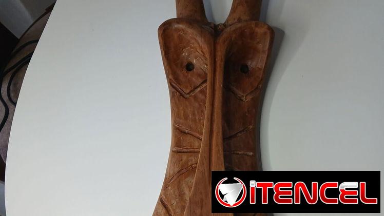 Escultura africana de madera tallada a mano – Importada de Zimbabwe