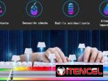 Combo de teclado y mouse blanco RGB.  22 usd