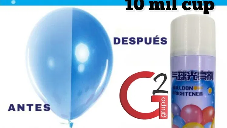 Esprey de brillo para globos