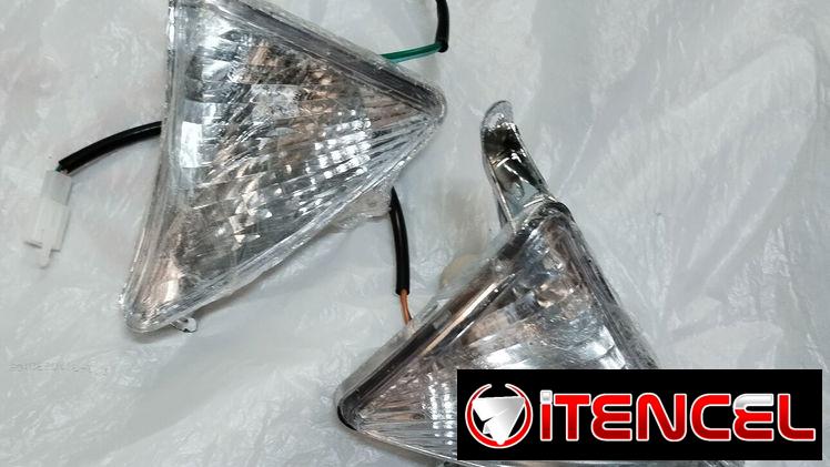 Focos led intermitentes delanteros de moto rally unico