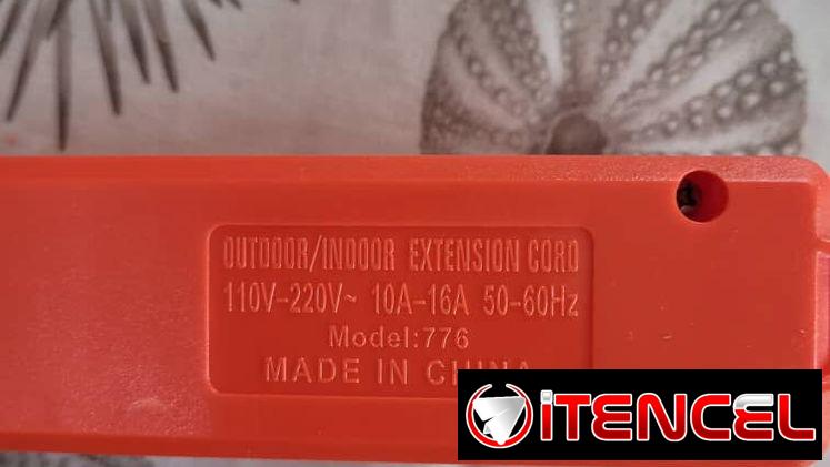 Extensión Eléctrica 8 mts(Regleta)   📏8 metros, Regleta de 3 tomas  ⚡110-220 Volt, 10-16 amperes, 50-60 Hz