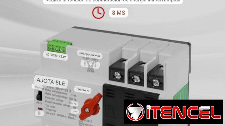Transfer Automático Jotta de 3 polos, 100 amperes y 220 volt