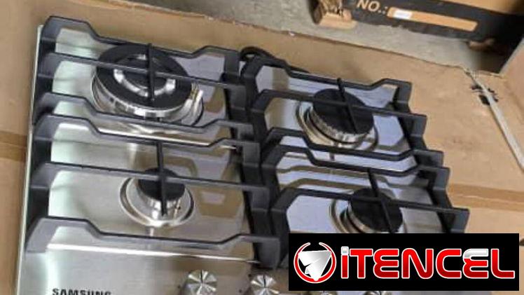 Cocina para empotrar Samsung  4 hornillas🔥 Encendido por magneto ⚡️ Acero inoxidable 🩶  *Medidas* : 600x50x510 mm  500