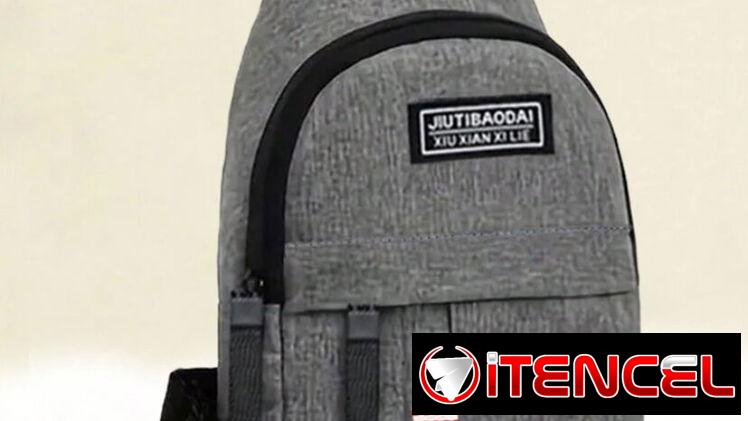 Bandoleras gris bolsos para hombres