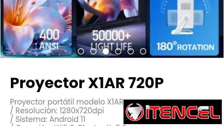Proyector X1AR 720P. Portátil modelo X1AR