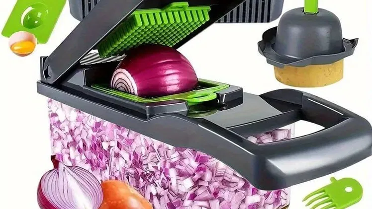 * Picadora de verduras 16 en 1  Este picador de especias multifunciona