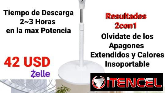 Ventiladores recargables de pie