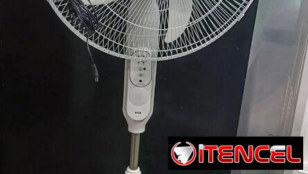 Ventilador Recargable 18 pulgadas Daytron control Remoto, Bombillo Led y panel Solar precio $95 USD Transporte Gratis