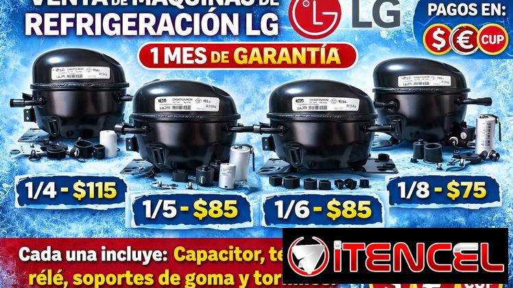🚨 LG – R134A 🚨 MAQUINAS DE REFRIGERACIÓN LG 1/4 1/5 1/6 1/8 CON SUS ACCESORIOS BÁSICOS. GARANTIA 1 MES. TL 54843699