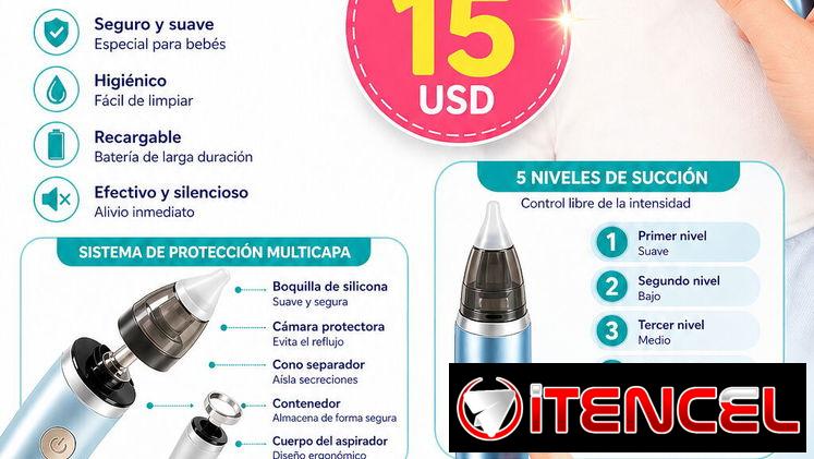 ASPIRADOR NASAL PARA BEBÉS Y NIÑOS 👧👶👦