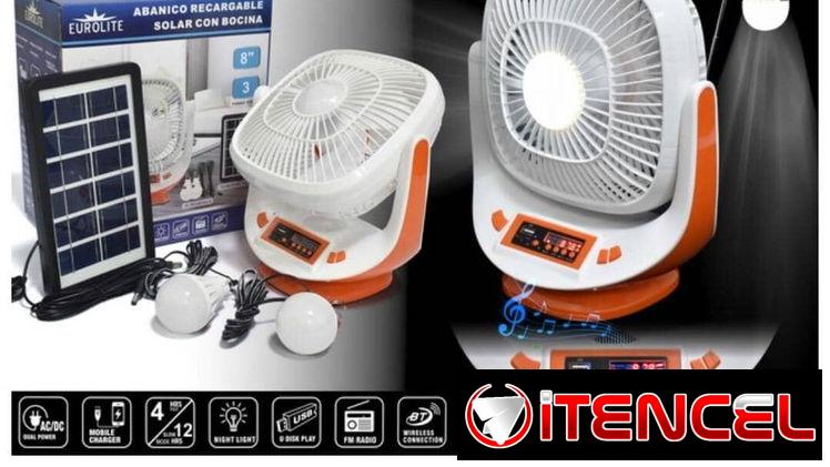 Ventilador recargable