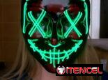 MASCARAS CON LUCES NEON NUEVA . HALLOWEEN, PURGA