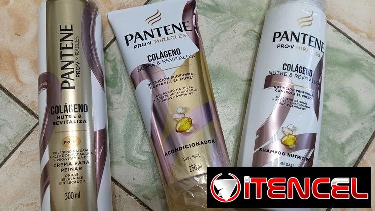 Combo Pantene sin sal (champú + acondicionador +crema de peinar)