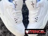 Tenis Retro 3 G5. Negros. Blancos