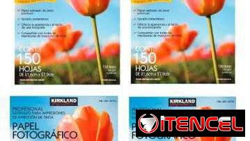 Kirkland …Papel fotografico , Paquete de 150 hojas – en el Vedado