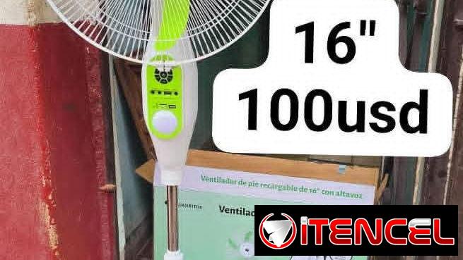 Ventilador recargable Guajiritos de 16 pulgadas