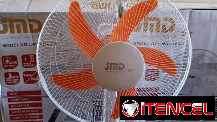 Ventilador recargable JMD 16 pulgadas y bastante aire.