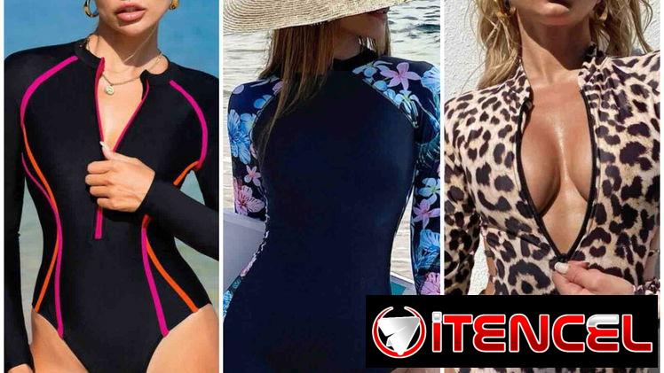 💯💯Trajes de baño de mangas largas