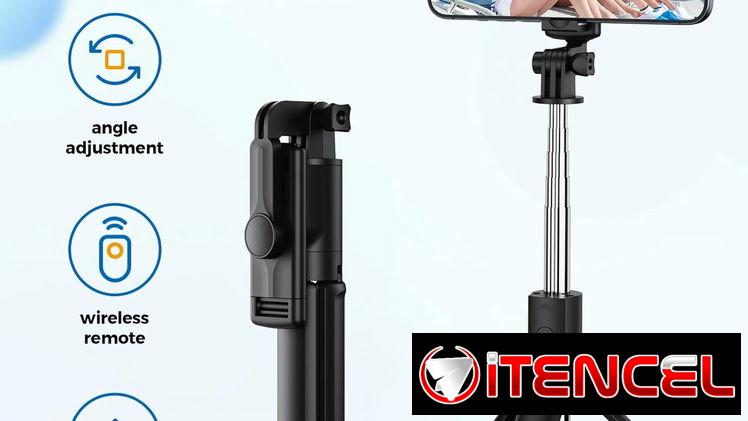 * Trípode y Selfie Stick 2 en 1 con Control Remoto Bluetooth marca Aourxi