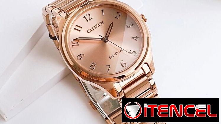 RELOJ CITIZEN ECODRIVE WEEKENDER (EM0758-58X) DE MUJER , NUEVO A ESTRENAR , 35MM EN ACERO INOXIDABLE ORO ROSA 58049738