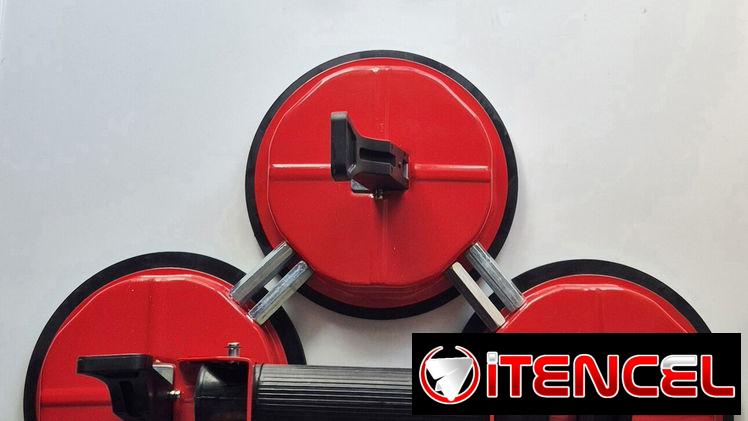Ventosas para cargar cristales aguantan 135 kg