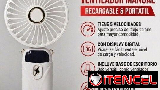 Ventilador Recargable De Mano