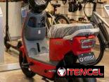 Bicimoto eléctrica VEDCA 4209 A1 el mejor modelo de su clase autonomía de 60 a 80 km colores rojo, verde, negra y azul.