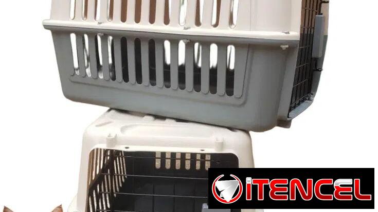 ‼️🐈🐶Huacal rígido (transportín)para perros pequeños y gatos con medida 60x35x36cm Colores disponibles naranja y azul