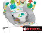 Asiento mesedor para bebé con vibración relajante y juguetes. Mesedora para bebé. 2x Baterías recargables incluidas