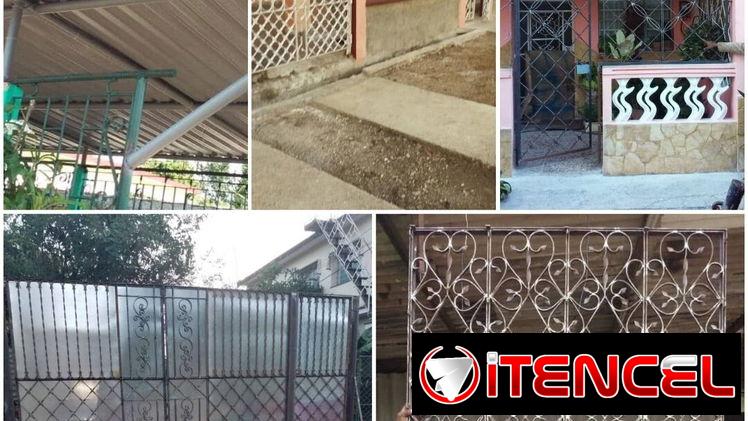 Rejas, Portones, Garajes de estructura Metálica, portones de corredera. Herrería.