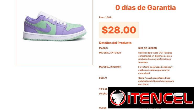 Nike Air Jordan Violeta/Verde Menta Calidad Media-Buena Atemporal por $28 VPT#-0329