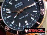 🇨🇭  ¡ estreno ! 🇨🇭 mido ocean star gmt automático swiss made plateado con detalles dorado