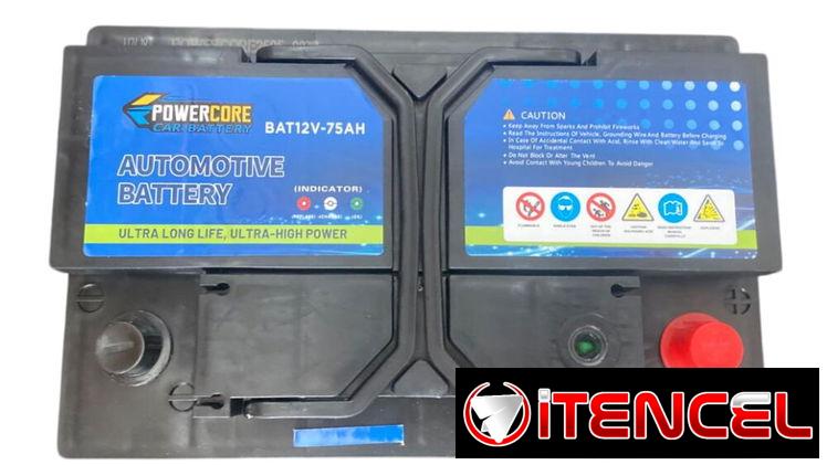 Batería de Autos Amp: 75 Ah Volt: 12 V Powercore, De Ácido, Listas para usar del Año 2025 Precio:$120 USD Transporte Inc