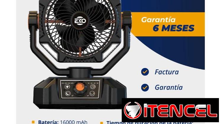 Ventilador Recargable EKO-909,