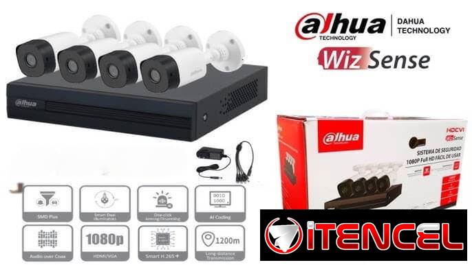 Cámaras de Seguridad, Sistema de vigilancia,Kit Seguridad Cámaras Video-vigilancia  Disco500gb