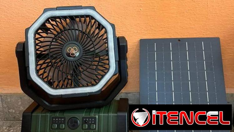 💢Ventilador F6 con panel solar💢