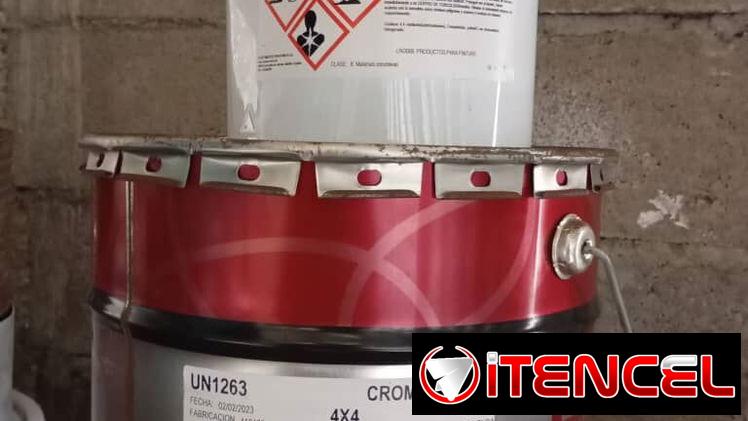 Cromolac doble componente gris y rojo para pisos, filtración y humedad, madera y metal ect