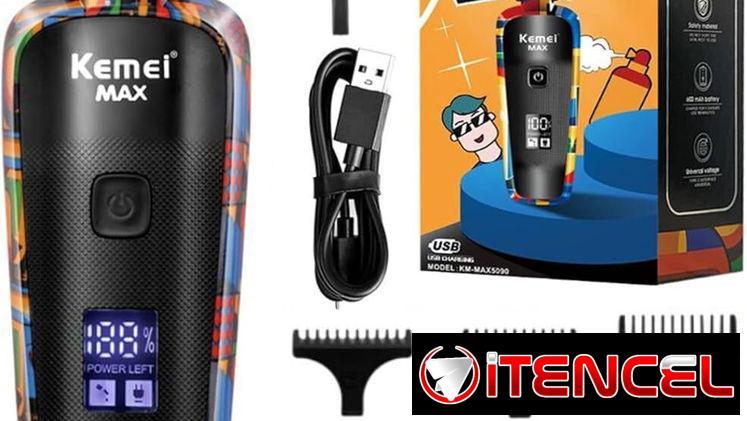 Máquina de pelar recargable, trimmer Kemei – 2299 / Max5090, Máquina de palanca Kemei Max 2092