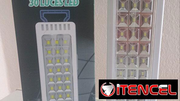 Linterna carga usb y solar $14 usd