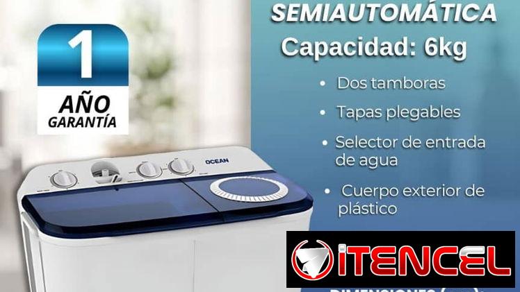 REBAJA Lavadora Semiautomática marca OCEAN 6kg