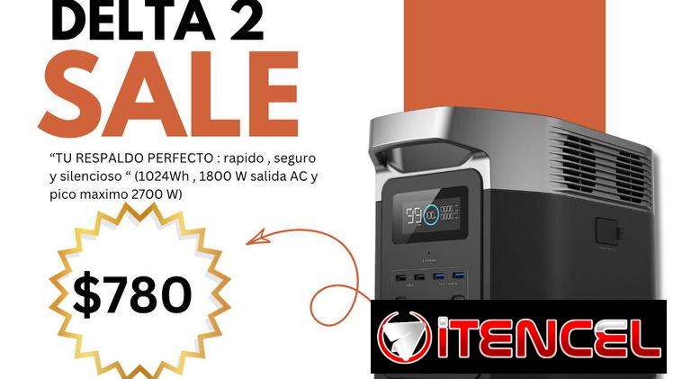 Ecoflow Delta 2 1800w $780 videojuegoshabana.com