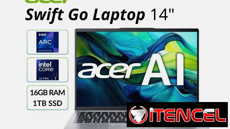 650USD Laptop Acer Swift Go nueva en su caja, core ultra 7, 16 Gb RAM,  1tera ultra M2