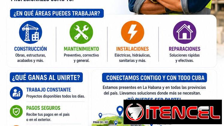 ÚNETE AL EQUIPO DE TRABAJO CON TUPINCHA EN LA HABANA 🔧
