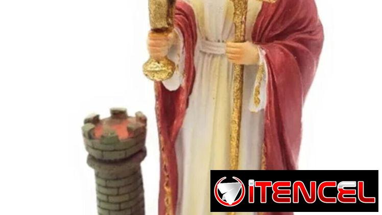 Marca: RiveraSHOP  Estatua de Santa  Bárbara ( 33.5cm de altura)  $2500cup con envío incluído.