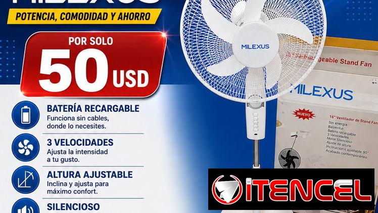 Ventilador recargable Milexus