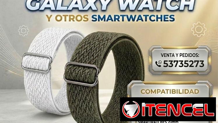 Manilla elásticas de tela para galaxy watch 4,5, 6 y 7