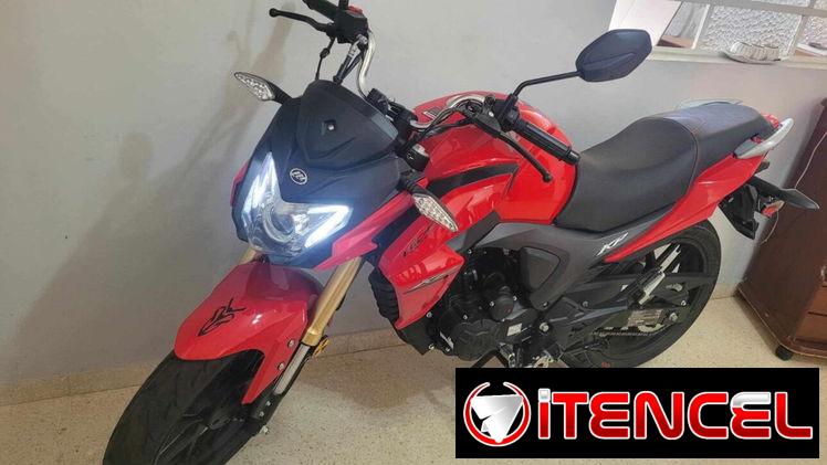 La Moto kps 200, 4 tiempo cero km color rojo y negro
